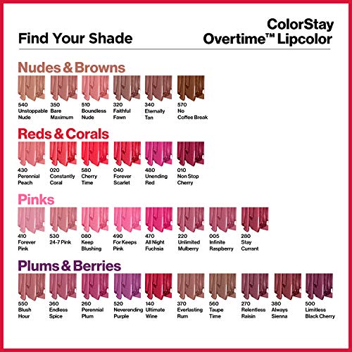 Buy now Revlon ColorStay Overtime Liquid Lip Color, Stay Currant [280] 1 ea (Pack of 2) at indiglob india