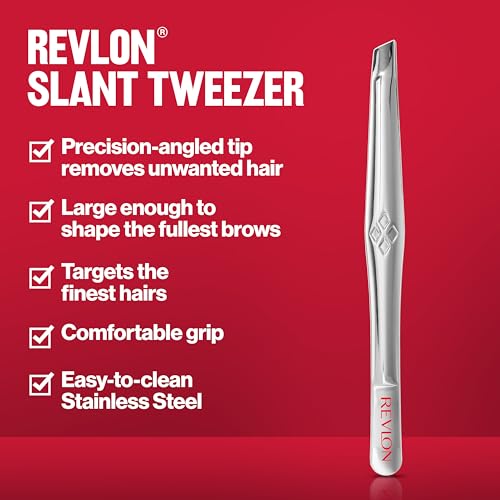 Buy now Revlon Multipurpose Hair Removal Tweezer, High Precision Slant Tip Tweezers for Men, Women & Kids, Stainless Steel (Pack of 1) at indiglob india