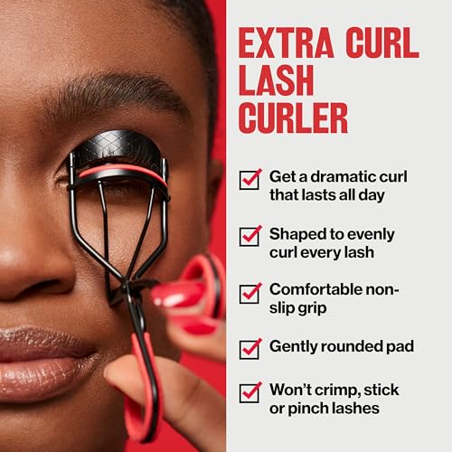 Buy now Revlon Extra Curl Lash Curler, Gives an All Day Dramatic Curl, with Finger Grips for a Non Slip Grip, Easy to Use, 1 Count at indiglob india