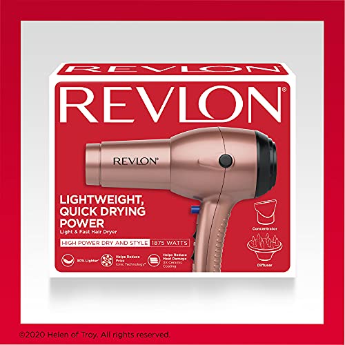 Buy now Revlon Light & Fast Hair Dryer | 1875W Stunning Blowouts Easily and Comfortably at indiglob india
