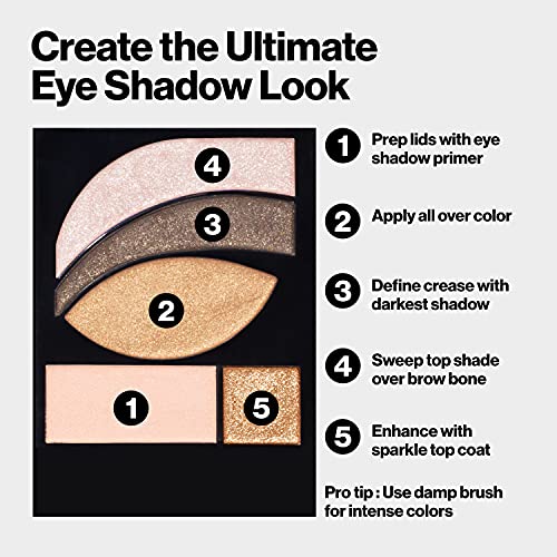 Buy now Revlon Eyeshadow Paette, PhotoReady Eye Makeup, Creamy Pigmented in Blendable Matte & Shimmer Finishes 523 Rustic, 0.01 Oz at indiglob india