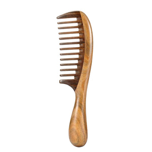 Buy now Louise Maelys Hair Comb Wooden Wide Tooth Combs for Curly Hair Detangling Sandalwood at indiglob india