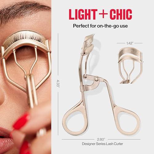 Buy now Revlon Designer Series Lash Curler, Eyelash Lift for an Eye Opening Look, with Finger Grips for a Non Slip Grip, Easy to Use, 1 Count at indiglob india