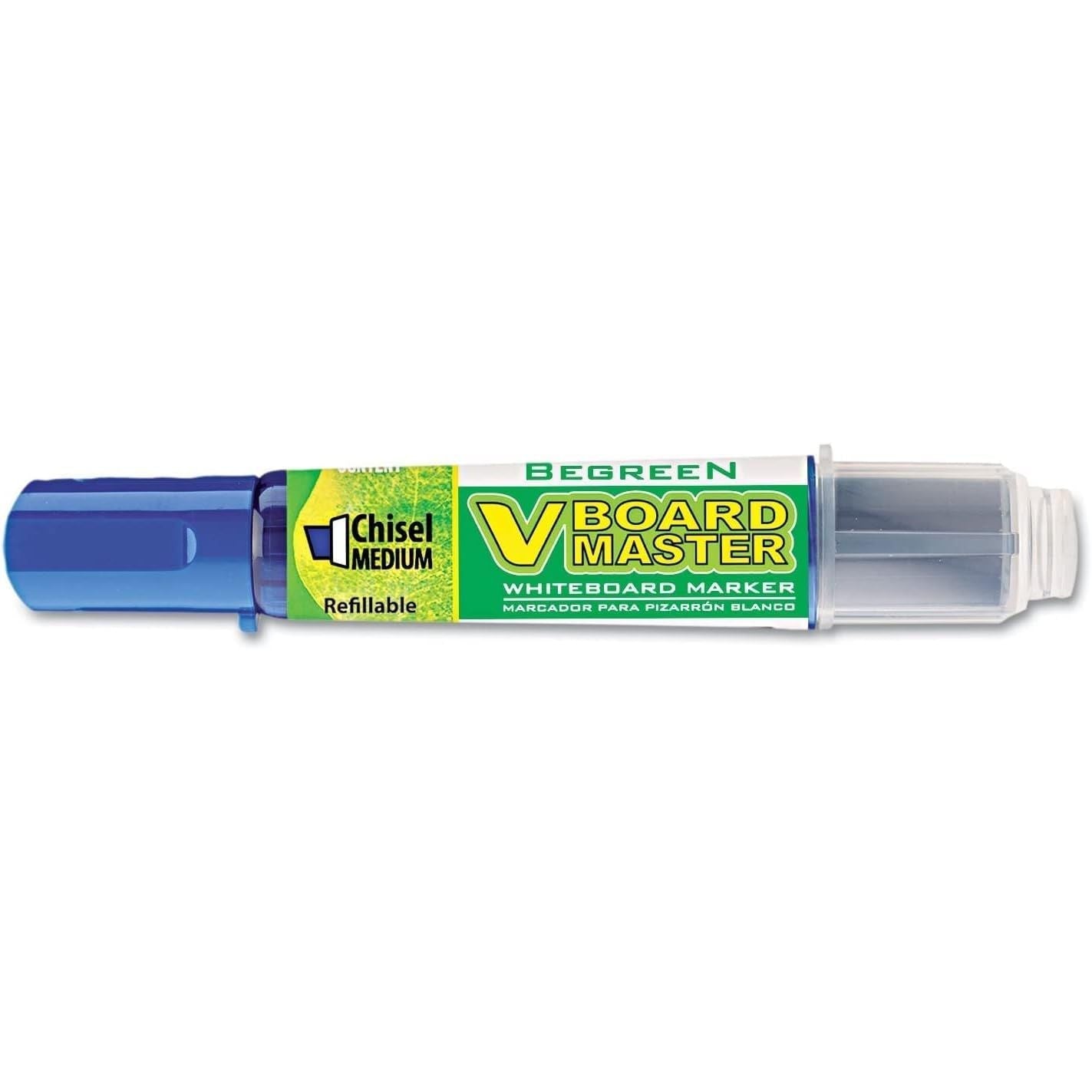 Buy now PILOT V Board Master BeGreen Refillable Dry-Erase Markers, Bullet Tip, Black Ink, 12 Count 1 Count (Pack of 12) Blue Chisel Tip at indiglob india