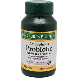 Buy now Nature's Bounty Probiotic Acidophilus Tablets, 120 tablets at indiglob india