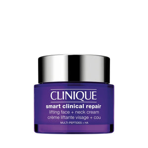 Shop Clinique Clinique Smart Clinical Repair Anti Aging Lifting Face + Neck Cream with Peptides + Hyaluronic Acid For All Skin Types | Hydrating | Trusted Online India