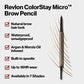 Buy now Revlon ColorStay Micro Eyebrow Pencil with Built In Spoolie Brush, Infused with Argan and Marula Oil, Waterproof, Smudgeproof, 454 Medium Brown, 0.003 oz at indiglob india