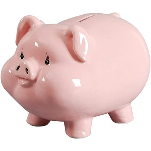 Buy now 7" Piggy Bank for Adults,Money Bank,Ceramics Alcancias De Dinero para Adultos Niños,Girls Piggy Bank for Boys,Coin Bank,Modern Home Decor Living Room at indiglob india
