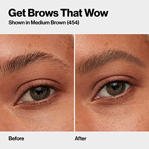 Buy now Revlon ColorStay Micro Eyebrow Pencil with Built In Spoolie Brush, Infused with Argan and Marula Oil, Waterproof, Smudgeproof, 454 Medium Brown, 0.003 oz at indiglob india