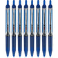 Buy now Pilot Precise V5 RT Refillable & Retractable Rollerball Pens, Extra Fine Point Pens 0.5 mm, Blue, Pack of 8 - Ideal for School, Journaling & Office Writing at indiglob india