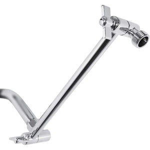 Buy now NearMoon Adjustable Shower Arm Universal Connection, Extension Arm, Adjust Angle to Upgrade Shower Experience, Easy to Install, Anti-leak (11 Inch, Chrome Finish) at indiglob india