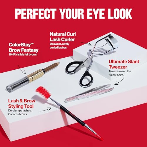 Buy now Revlon Lash & Brow Styling Tool, Dual Ended Eyelash Separator & Eyebrow Brush Spoolie, Works with Mascara & Brow Makeup, 1 count at indiglob india