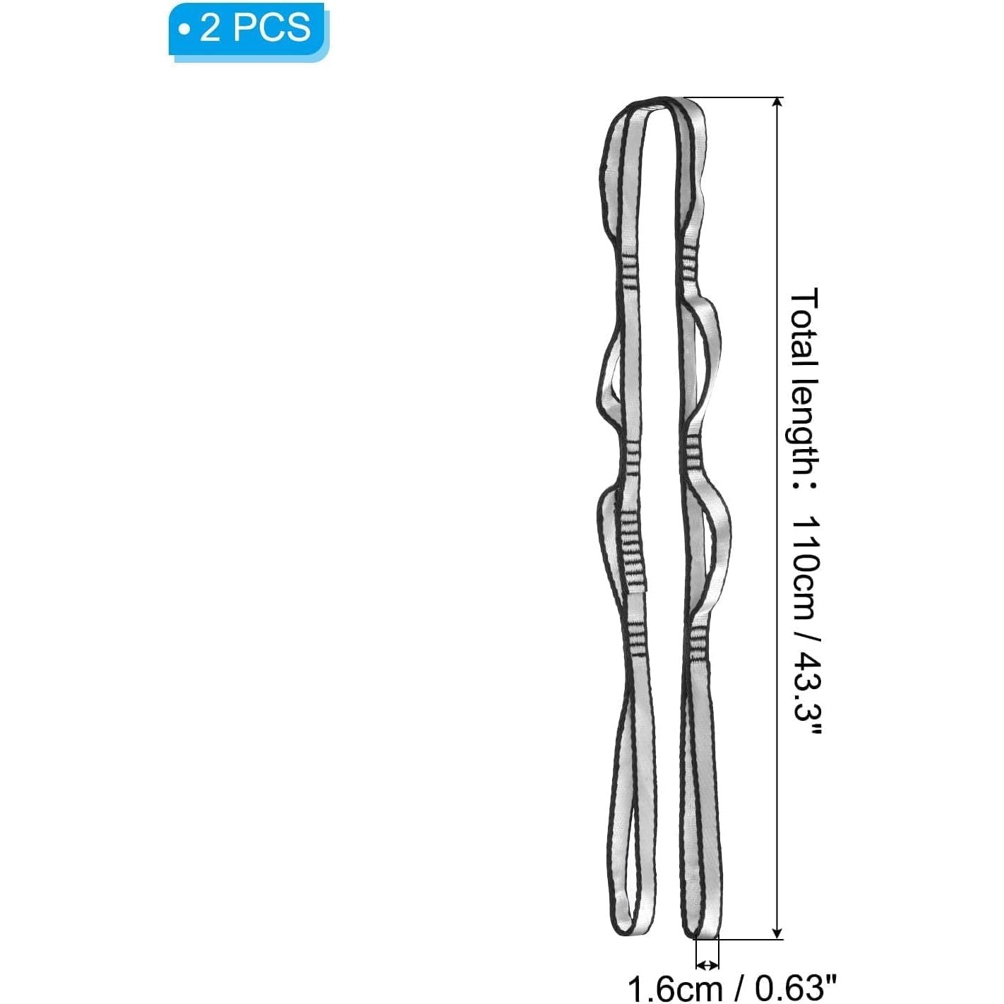 YOBEYI 2pcs Nylon Daisy Chain 6 Loop Adjustable Multipurpose Strap Rope 25kN Strong Climbing Straps 43 Inches for Yoga Swing Yoga Hammock Trapeze Ceiling Anchors Daisy Chains Launch | Order Online India