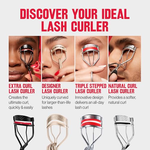 Buy now Revlon Designer Series Lash Curler, Eyelash Lift for an Eye Opening Look, with Finger Grips for a Non Slip Grip, Easy to Use, 1 Count at indiglob india