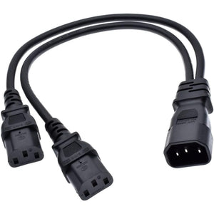 Buy now Toptekits C14 to 2X C13 Splitter, 1ft/30cm C14 Male to Dual C13 Female Power Y Splitter Adapter Cable Cord at indiglob india