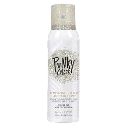 Buy now Punky Temporary Hair and Body Glitter Spray Silver – Glitters Hairspray, Adds Sparkly Shimmery Glow, Hair Glitter for Kids, Women, Men 3.5 oz Gold Silver at indiglob india