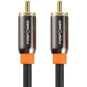 Buy now FosPower Digital Audio Coaxial Cable [24K Gold Plated Connectors] Premium S/PDIF RCA Male to RCA Male for Home Theater, HDTV, Subwoofer, Hi-Fi Systems - 3ft at indiglob india