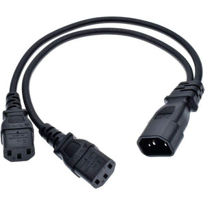 Buy now Toptekits C14 to 2X C13 Splitter, 1ft/30cm C14 Male to Dual C13 Female Power Y Splitter Adapter Cable Cord at indiglob india