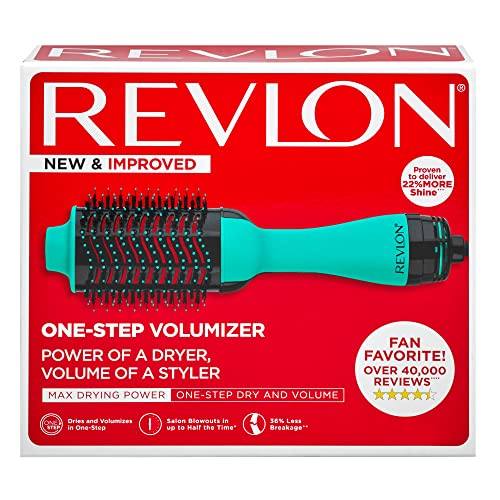 Buy now REVLON One Step Hair Dryer And Volumizer Hot Air Brush, Turquoise Volumizer, 1 Count at indiglob india