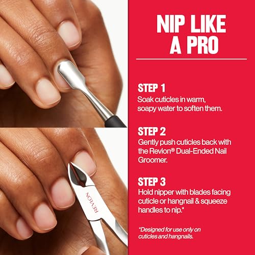 Buy now Revlon Full Jaw Cuticle Nipper, Manicure Tool for Nail Care, Made with Stainless Steel, High Precision Blade, Easy to Squeeze Spring, 1 Count at indiglob india