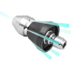 Pressure Washer Sewer Jetter Nozzle with Stainless Steel, Mini Compact Durable Sewer Jet Nozzle,Pressure Drain Jetter Hose Nozzle,1/4'' Quickly Connector, 5000 PSI (1 set) - back3/8