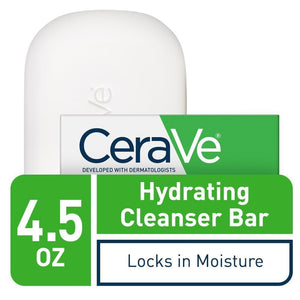 Buy now CeraVe Hydrating Cleanser Bar - Soap-Free Body and Facial Cleanser with 5% Moisturizing Cream - 4.5 Ounce Bar at indiglob india