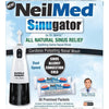 NeilMed Sinugator Cordless Pulsating Nasal Wash Kit with One Irrigator, 30 Premixed Packets and 3 AA Batteries(Pack of 1) - Black