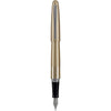 PILOT Metropolitan Collection Fountain Pen, Black Barrel, Classic Design, Medium Nib, Black Ink (91107) - Gold Barrel