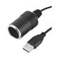 Buy now USB A Male to 12V Car Cigarette Lighter Socket Female Power Converter Cable,Fit for Driving Recorder, Electronic Dog, Car Charger and Other Automotive Electronic Equipment (0.3M) at indiglob india