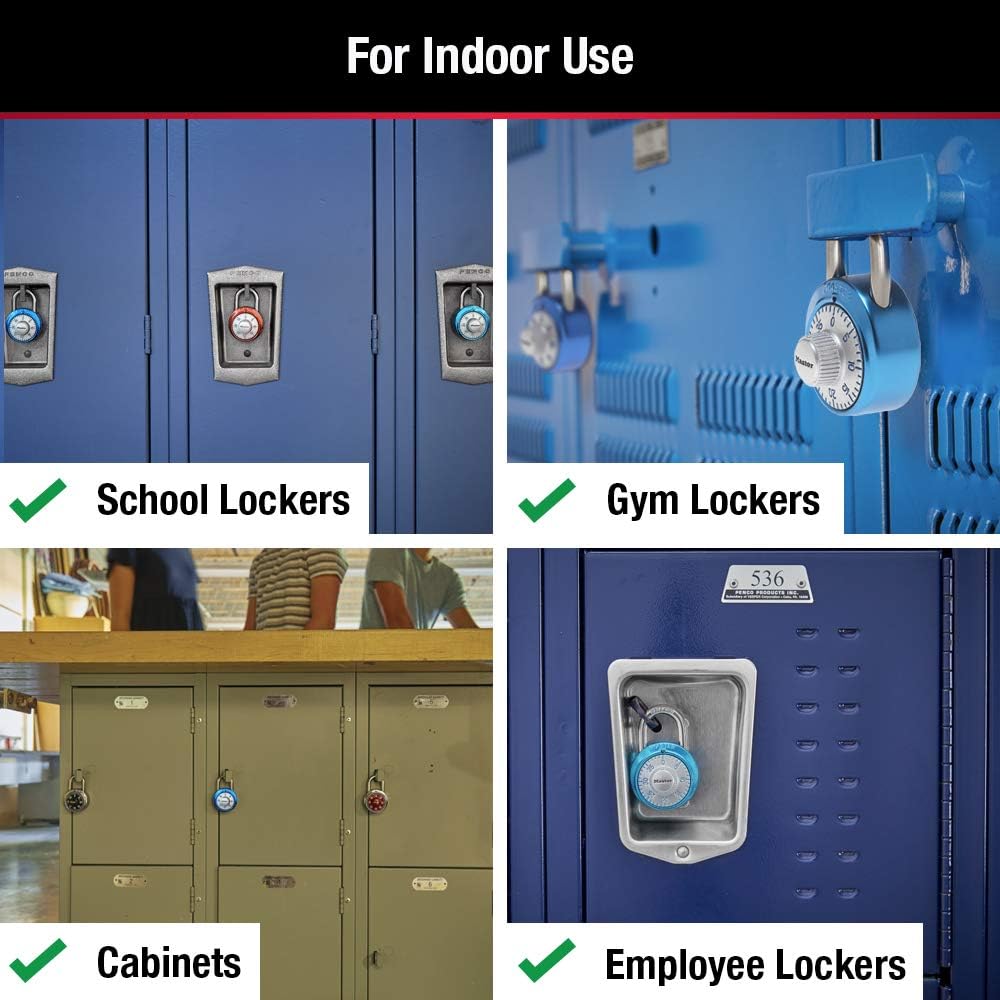 Buy now Master Lock 1561DAST Locker Lock Combination Padlock, 1 Pack, Colors May Vary at indiglob india