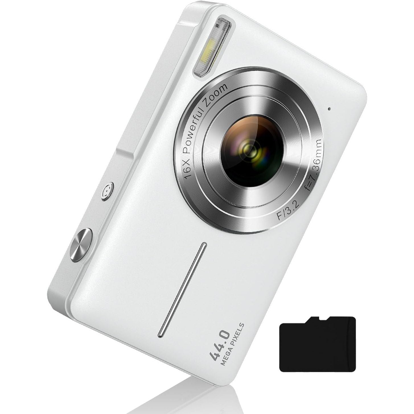 Buy now Digital Camera, FHD 1080P Digital Point and Shoot Camera with 16X Zoom Anti Shake, Compact Small Camera for Boys Girls Kids White at indiglob india