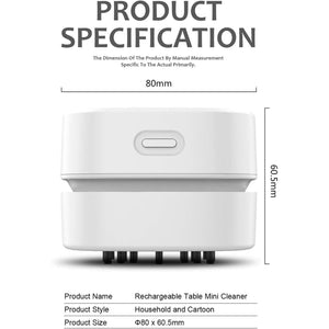 Buy now ODISTAR Desktop Vacuum Cleaner, Mini Table dust Sweeper Energy Saving,High Endurance up to 90 mins,Cordless&360º Rotatable Design for Keyboard/Home/School/Office(White AA Battery) at indiglob india