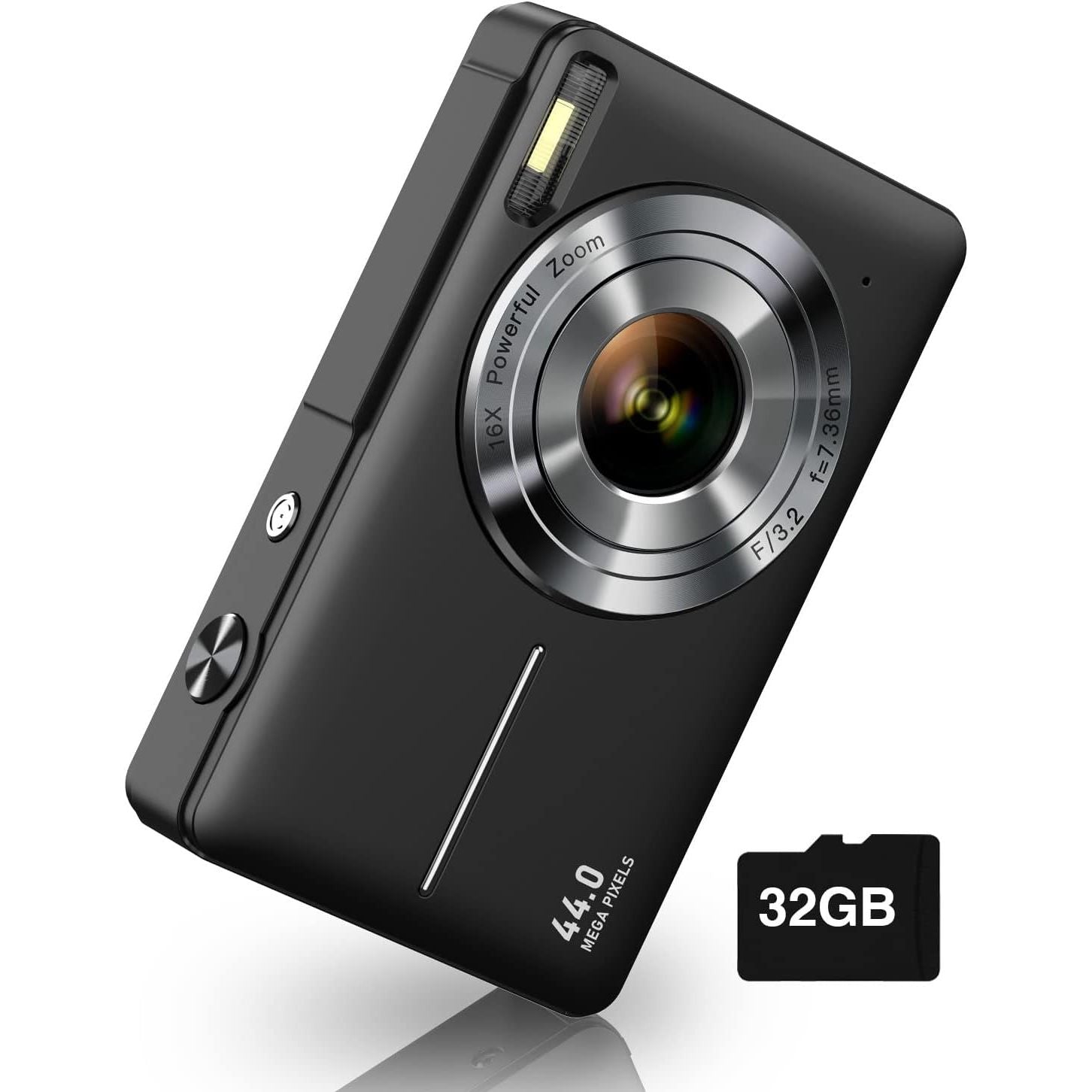 Buy now Digital Camera, FHD 1080P Digital Point and Shoot Camera with 16X Zoom Anti Shake, Compact Small Camera for Boys Girls Kids Black at indiglob india