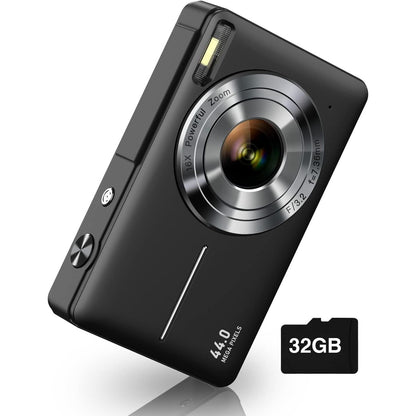 Buy now Digital Camera, FHD 1080P Digital Point and Shoot Camera with 16X Zoom Anti Shake, Compact Small Camera for Boys Girls Kids Black at indiglob india