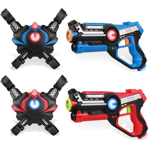 Buy now Laser Blaster Infrared Lazer Tag Game for Boys Age 6-12, 2 Player Set with Vests at indiglob india