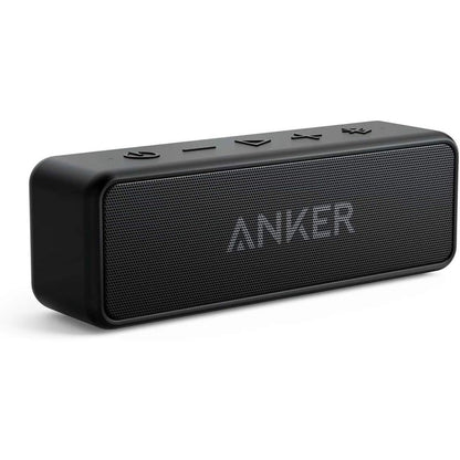 Buy now Anker Soundcore 2 Portable Bluetooth Speaker with Stereo Sound, Bluetooth 5, Bassup, IPX7 Waterproof, 24-Hour Playtime, Wireless Stereo Pairing, Speaker for Home, Outdoors, Travel Black at indiglob india