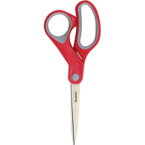 Buy now Scotch Multi-Purpose Stainless Steel All-Purpose 2 Pairs of Scissors, 8 Inches, Red & Gray, Great for home, school and office at indiglob india