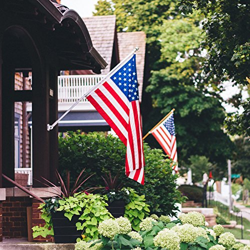 Buy now Anley Multi-Position Flag Pole Mounting Bracket with Hardwares - Made of Aluminum - Strong and Rust Free - 1" Diameter (White) at indiglob india