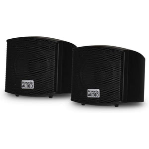 Buy now Acoustic Audio AA321B Mountable Indoor Speakers 400 Watts Black Bookshelf Pair at indiglob india