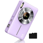 Buy now Digital Camera, FHD 1080P Digital Point and Shoot Camera with 16X Zoom Anti Shake, Compact Small Camera for Boys Girls Kids Purple at indiglob india