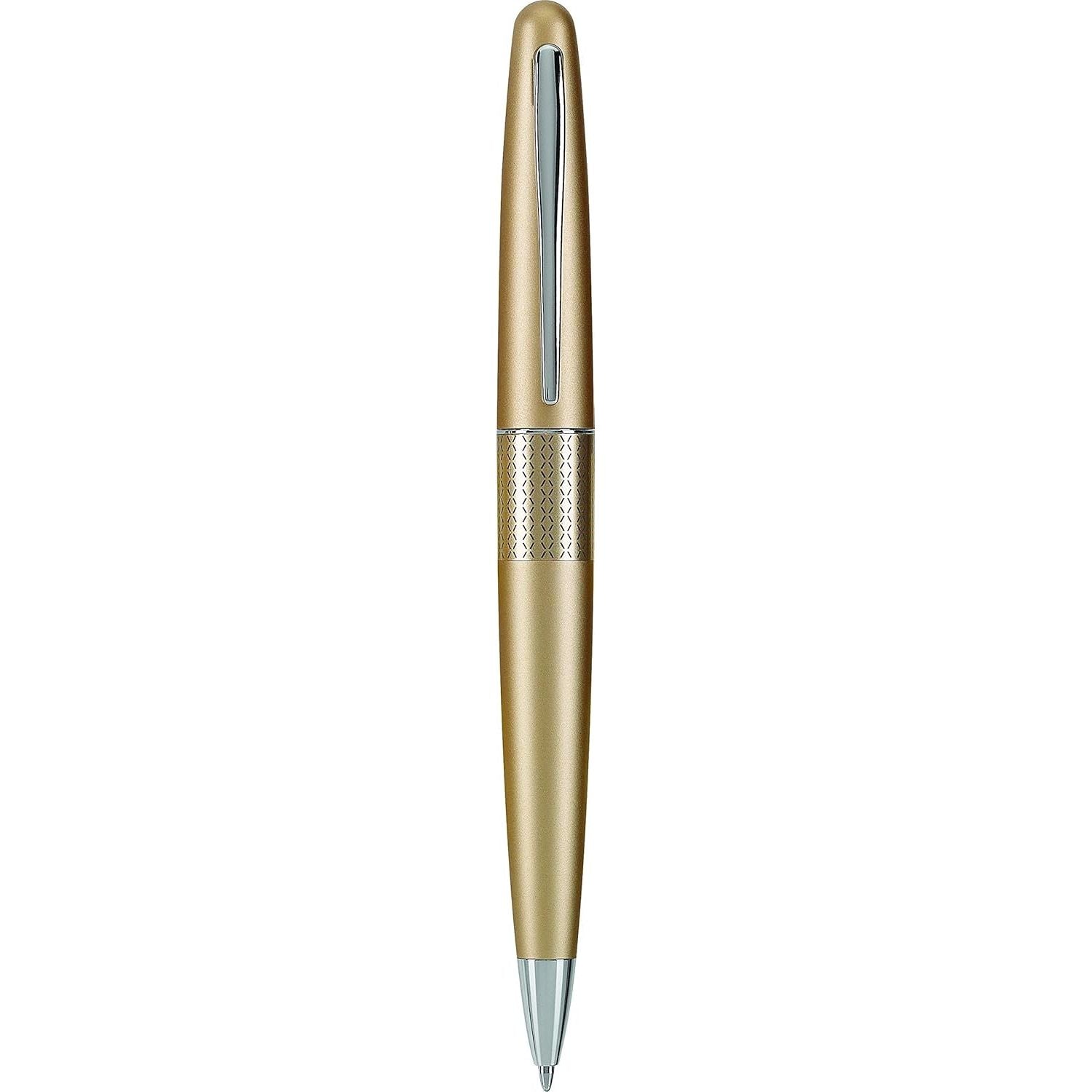Buy now PILOT Metropolitan Collection Fountain Pen, Black Barrel, Classic Design, Medium Nib, Black Ink (91107) Zig-Zag Gold Medium Nib at indiglob india