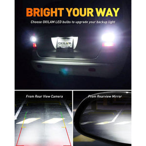 Buy now OXILAM Upgraded 912 921 LED Bulb Reverse Lights, Backup Light Bulbs for Car, 300% Higher Brightness 6000K White, Mini Size Non-polarity Canbus Error Free T15 906 W16W Bulb, Pack of 2 at indiglob india