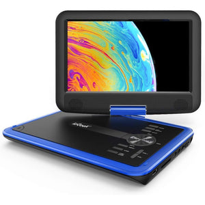 Buy now ieGeek 11.5" Portable DVD Player with SD Card/USB Port, 5 Hour Rechargeable Battery, 9.5" Eye-Protective Screen, Support AV-in/Out, Region Free, Blue at indiglob india