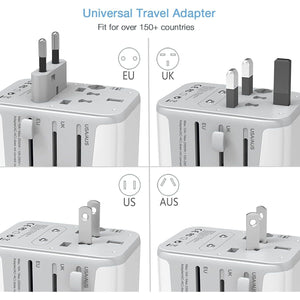 Buy now TESSAN Universal Travel Adapter, International Power Adapter with 4 USB Ports (1 USB C), Worldwide Plug Adaptor Wall Charger for USA to Europe UK France Germany Spain Ireland Australia(Type C/G/A/I) at indiglob india