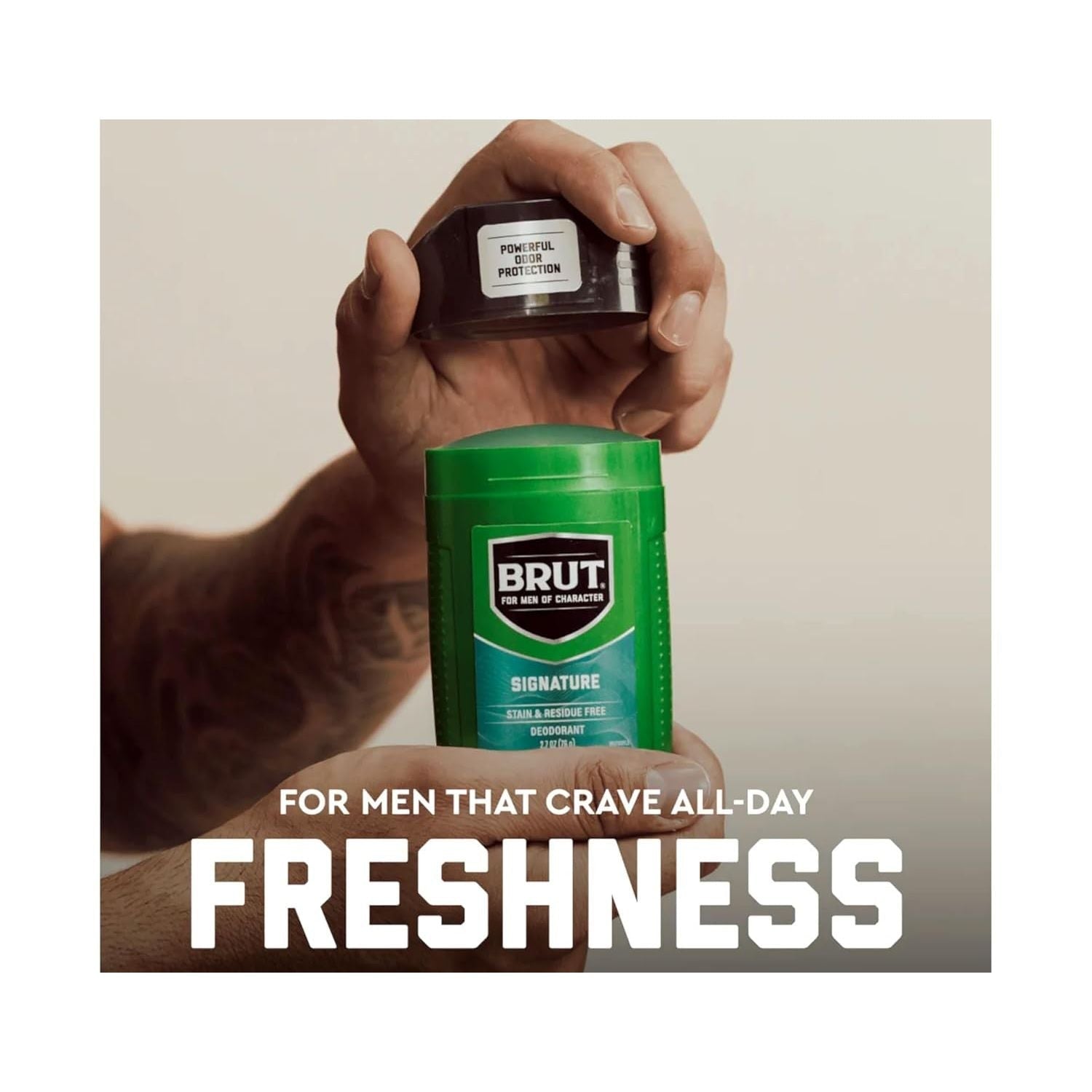 Buy now Brut Deodorant Oval Solid 2.25 Oz. - 24 Hour Protection with Trimax (3 Sticks) Original Fragrance 3 Pack at indiglob india