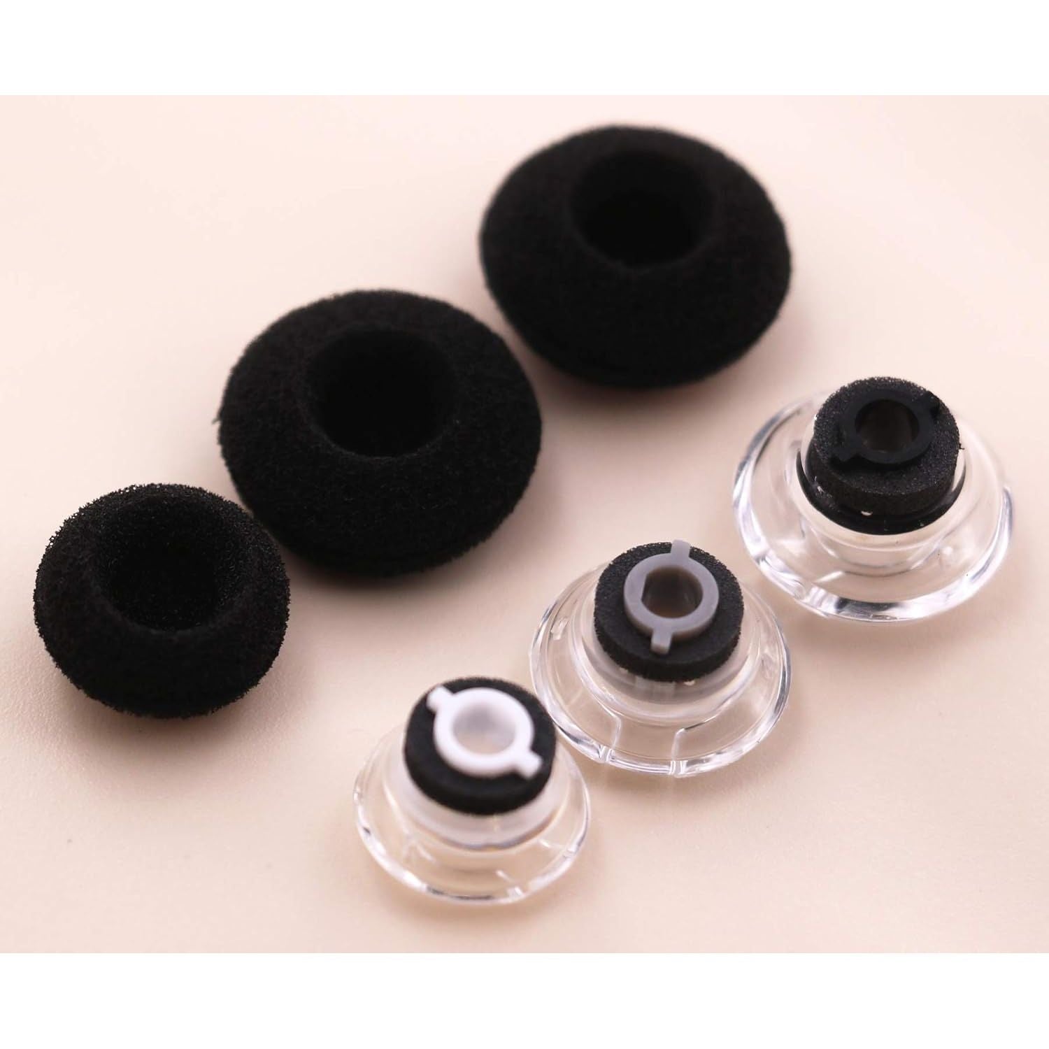 Buy now Earbuds Eartips Kit Replacement for Plantronics Voyager 5200, Medium Size Ear Gels Tips and Foam for Plantronics Voyager 5200 / Legend Eartip Kit [ 3 Pack ] (Medium Gray) S M L clear at indiglob india