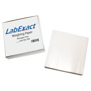 LabExact 1200159 W44 Cellulose Weighing Paper Sheet, Nitrogen Free, Non-Absorbing, High-Gloss, 4 x 4 Inches (Pack of 500) Arrival | Original India