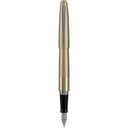 Buy now PILOT Metropolitan Collection Fountain Pen, Gold Barrel, Classic Design, Fine Nib, Black Ink (91112) at indiglob india