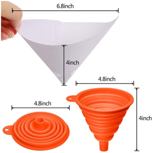 Buy now JANYUN 300 Pcs Paint Filter Strainer Resin Filter with 149 Micro Flow Nylon Mesh Cone Paint Filter Screen with 3 Pcs Silicone Funnel Filter (1) at indiglob india