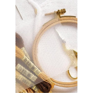 Buy now DMC DC90 Water Soluble Cross Stitch Canvas, 8 by 8-1/2-Inch, White, 14 Count at indiglob india